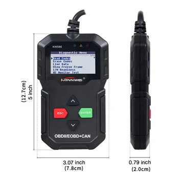 

2019 Obd Diagnostic Tool Car Code Reader Automotive Obd2 Scanner Support Multi-Brands Cars&languages Oc14