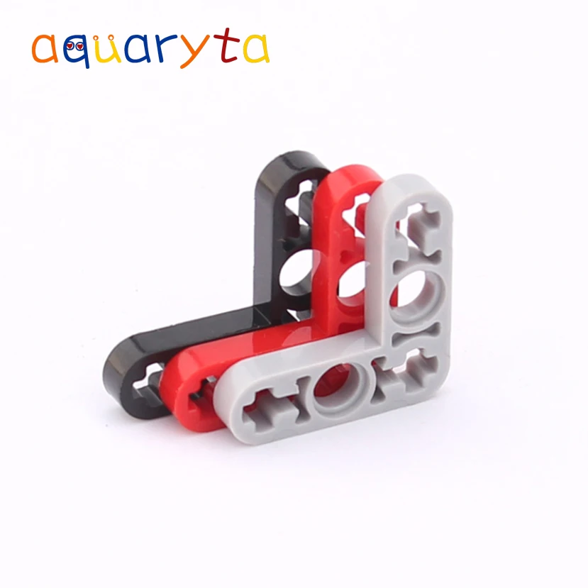 

Aquaryta 20pcs Building Blocks Moc Technic Parts 32056 DIY 3x5 L-shaped Thin Arm with Shaft Hole Compatible Assembles Particles