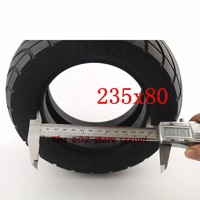 Супер качество скутер скейтборд шины 235*80 твердые шины амортизатор tubelessTyre Демпфирование резиновые шины колеса 235x80