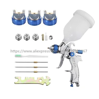 

601 Professional HVLP Spray Gun 1.4mm 1.7mm 2.0mm steel nozzle Paint spray gun auto Airbrush spray gun for painting cars