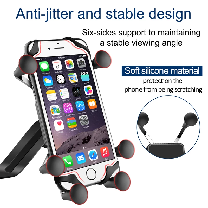 XMXCZKJ X Grip Mount Мотоциклетный держатель Заднее зеркало заднего вида для мотоцикла