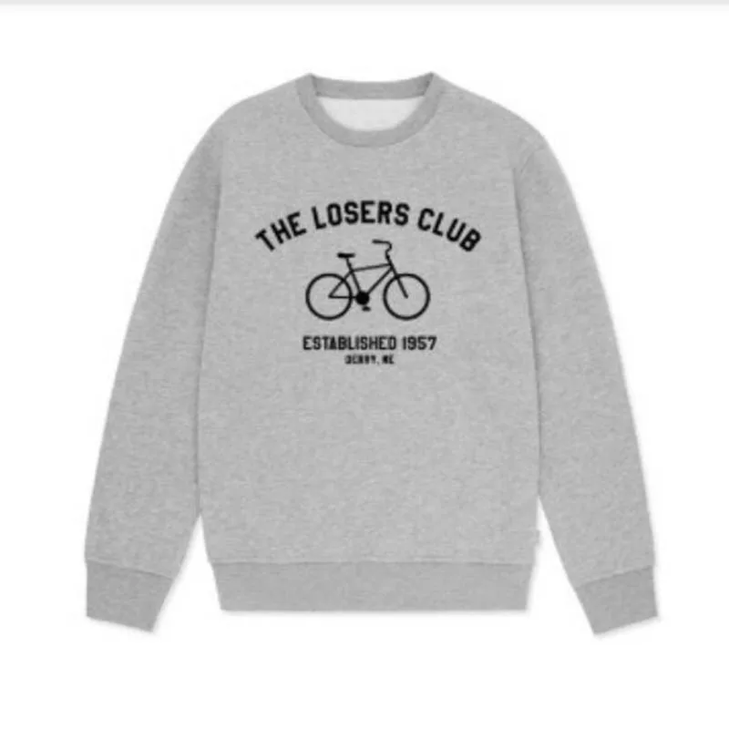 

Winter Fleece Harajuku Women Travel Sweatshirts Casual Couple Shirts The Losers Club Graphic Heavy Sleeve Pullover Tops