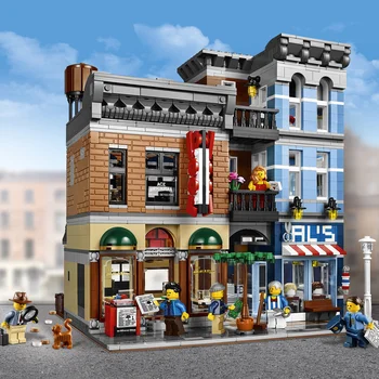 

New 10246 Creator Detective Office 15011 2262Pcs Street View Model Building Kits Blocks Bricks Education Toys Child Gift