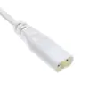 IEC 60320 C8 Plug to C7 Receptacle Male to Female Extension Power Supply Main Adapter Cable White Color ► Photo 2/3