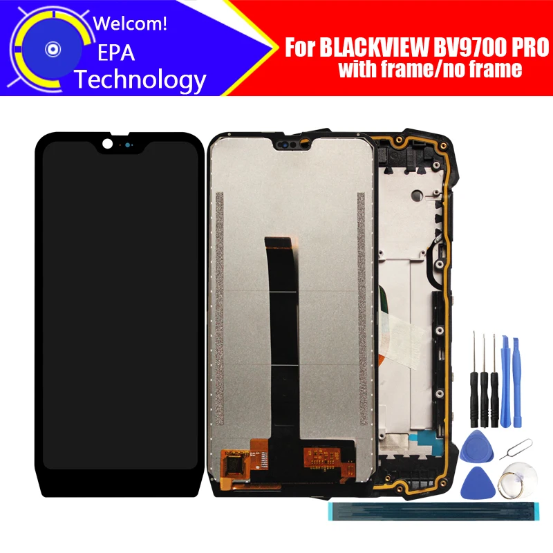 

5.84 inch BLACKVIEW BV9700 PRO LCD Display+Touch Screen Digitizer Assembly 100% Original LCD+Touch Digitizer for BV9700 PRO
