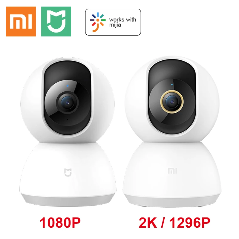 Updated Xiaomi Mijia Mi Smart IP Camera 2K 1296P HD WiFi 360 Angle Baby Home Security Monitor Night Vision Pan-Tilt Video Webcam