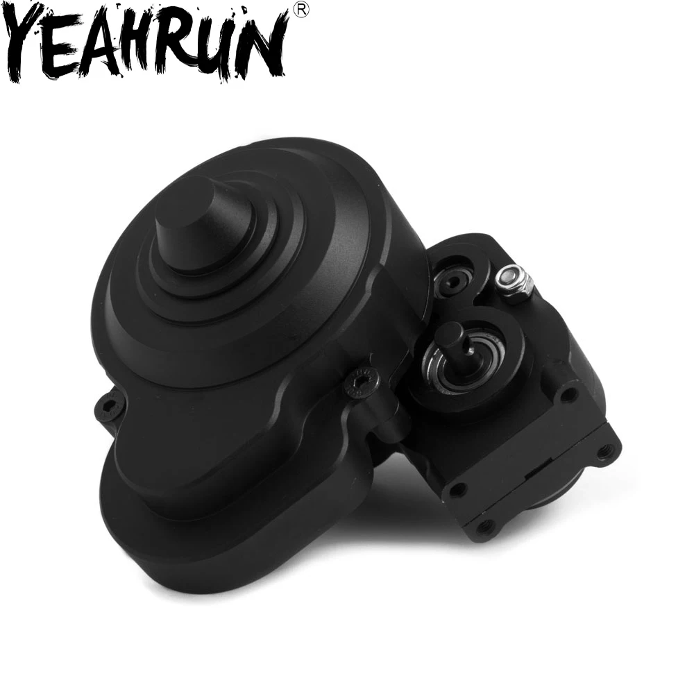 

YEAHRUN Aluminum Alloy 1:10 RC Reverse Rotation Transmission Gearbox for AXIAL SCX10 Car