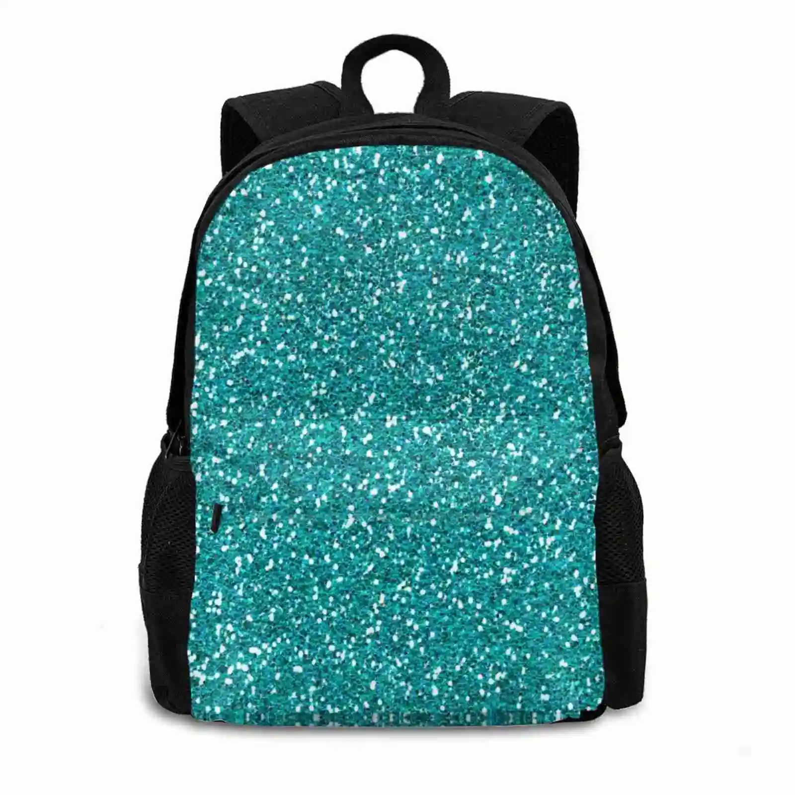 Turquoise Glitter Sparkles Texture 