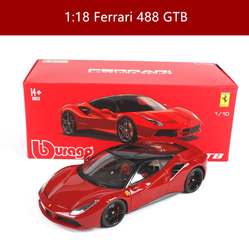 Серебристый Bburago 1:18 Ferrari California модель автомобиля 1 18 имитация сплава оригинальная Rafa модель спортивного автомобиля супер модель автомобиля для бега подарок - Цвет: Серебристый