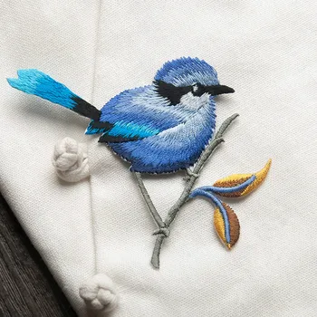 Bird Iron on Patches for Clothing Animal of The Breach Embroidery Applique DIY Hat Coat Dress Pants Accessories Cloth Sticker 5