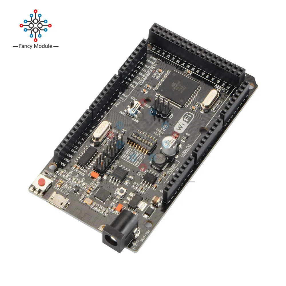 Mega2560 WiFi R3 ATmega2560 ESP8266 32 Мб памяти Micro USB к ttl CH340G для Arduino Mega NodeMCU ESP8266 WeMos