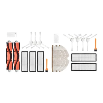 

2 Set for Xiaomi Mijia 1C Robot - 1 Set Main Brush Side Brushes Filter & 1 Set Side Brush Hepa Filter Brush Mop