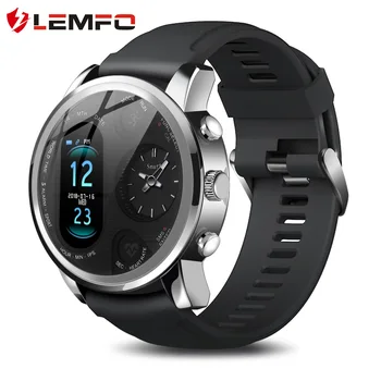 

LEMFO T3pro Dual Display Waterproof Smart Watch Men Two Time Zones Smart Watches Sport and Commerce Health Tracker Men's Watch