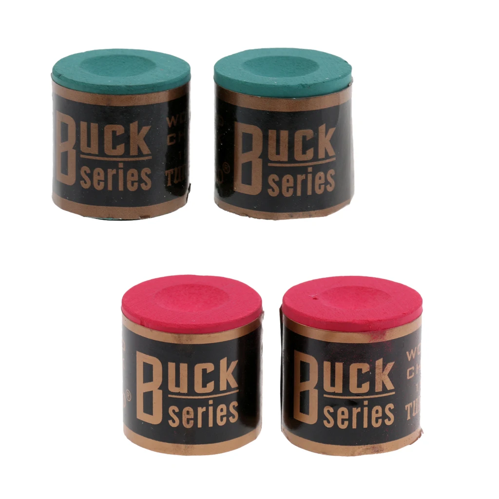 High Quality Snooker Pool Cue Tip Table Billiard Chalks Accessory 1 Box of 2 Blocks