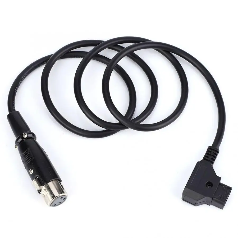 D-Tap для XLR 4-контактный разъем адаптера Питание кабель шнур 100 см для v-образного крепления Батарея адаптер Мощность кабель