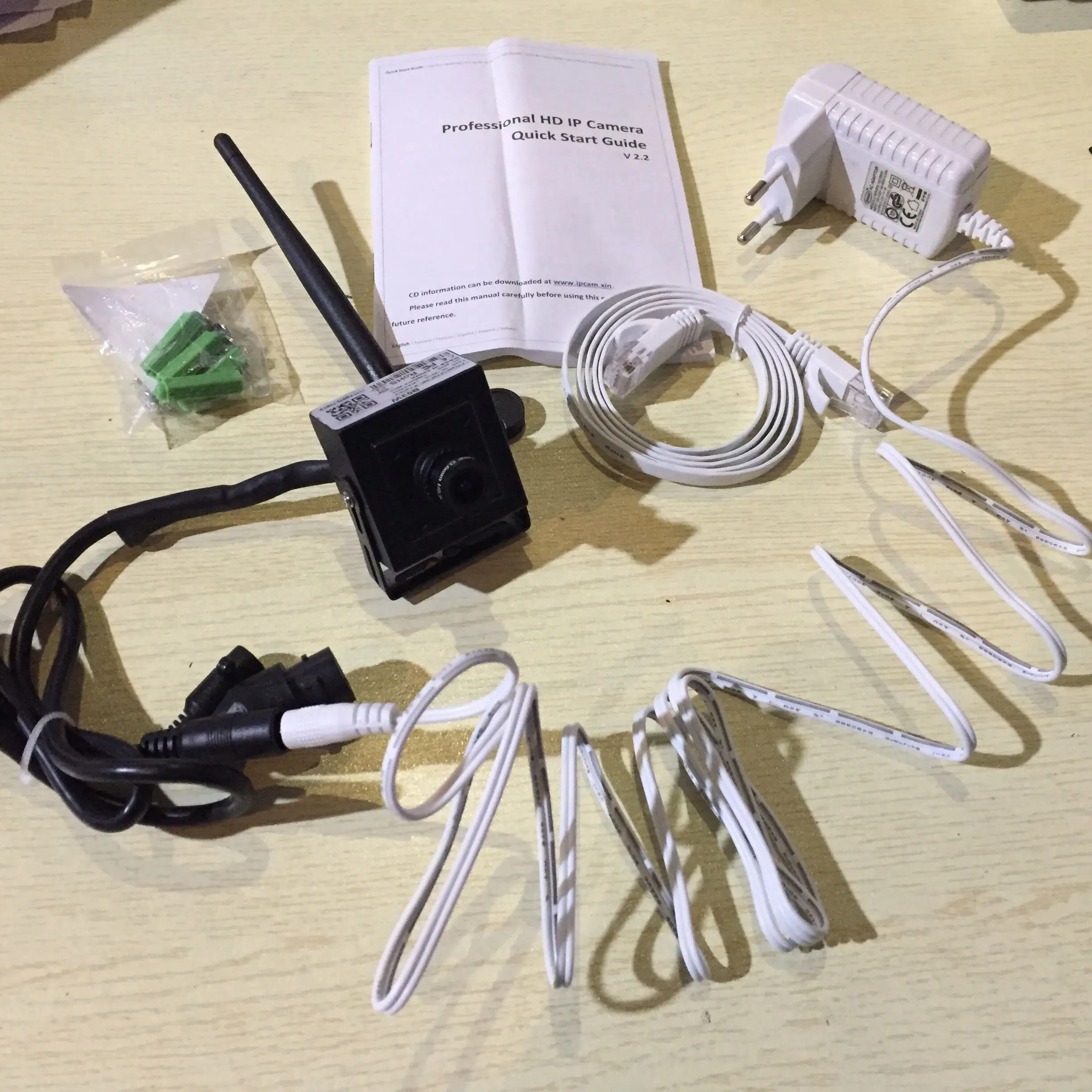 Маленькая Беспроводная IP камера видеонаблюдения HD 1080P ONVIF с Wi Fi Сетевая микрофон