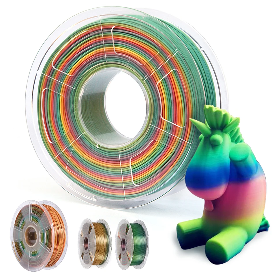 1.75mm PLA Rainbow 3D Printer Filament 3D Printers Computer color: 1b Rainbow PLA 500g|1c Rainbow PLA 1kg|2b Rainbow PLA 500g|2c Rainbow PLA 1kg|3b Rainbow PLA 500g|3c Rainbow PLA 1kg|4b Rainbow PLA 500g|4c Rainbow PLA 1kg|5b Silk Rainbow-500g|5c Silk Rainbow- 1kg|6b Silk Rainbow-500g|6c Silk Rainbow- 1kg|7a Silk Rainbow-250g|7b Silk Rainbow-500g|7c Silk Rainbow-1kg