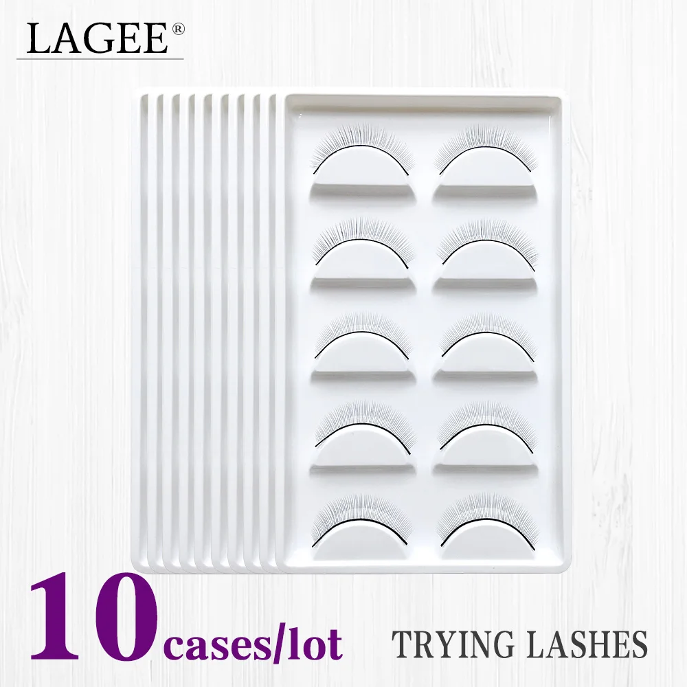 

LAGEEEyelash Extensions Tools Easily grafting 10trays/Set Soft Lashes Extension For Professionals