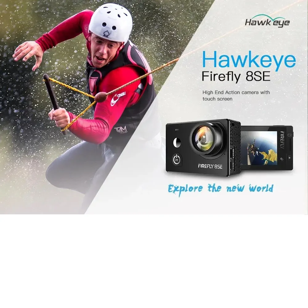 In Stock Hawkeye Firefly 8SE Action Camera With Touchscreen 4K 30fps 170 Degree Super-View Bluetooth FPV Sport Action Cam
