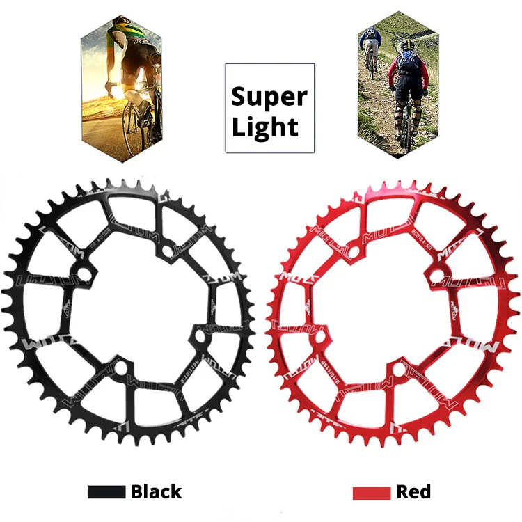 MOTSUV 104BCD 44T 46T 48T 50T 52T MTB дорожный велосипед узкая широкая Звездочка кривошипная передняя часть колеса свободного хода