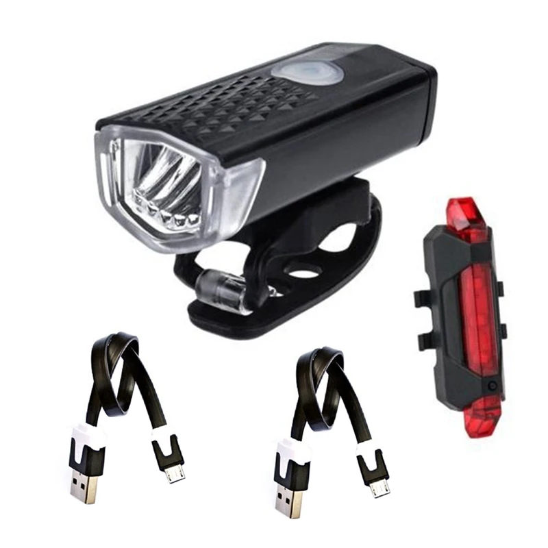Практичный Usb Перезаряжаемый Mtb велосипедный светодиодный головной передний светильник и задний фонарь