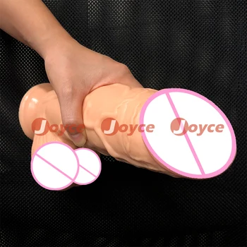 XXL Big Thick Dildo for Men 10 * 3 Inch Huge Fake Penis Giant Monster Cock Dick Large Butt Plug Anal Dong for Male Sex Shop 5