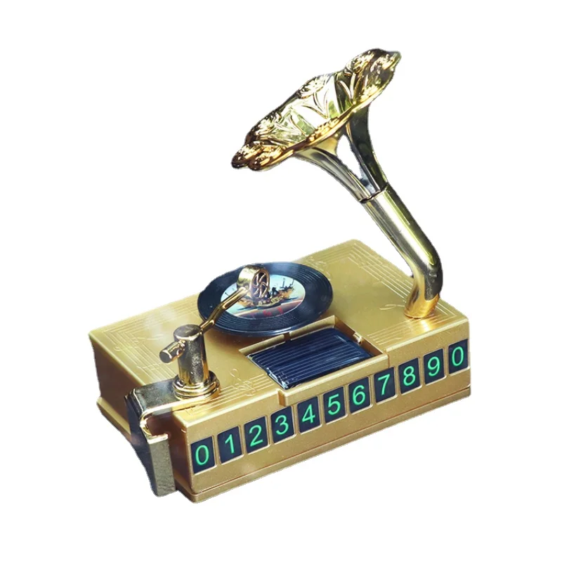 

Gramophone Pendulum Stand Antique Home Decor Multifunction Car Accessories Interior Gift for Boyfriend Car Perfume Brinquedos D