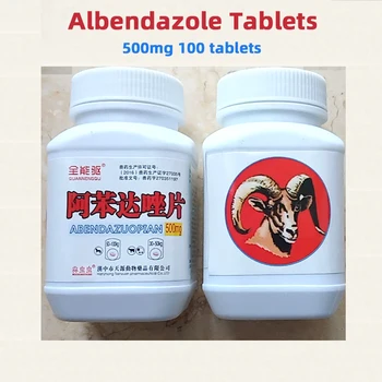 

Albendazole Tablets - 500 mg DeWormer For Pets Animals 100 Tablets