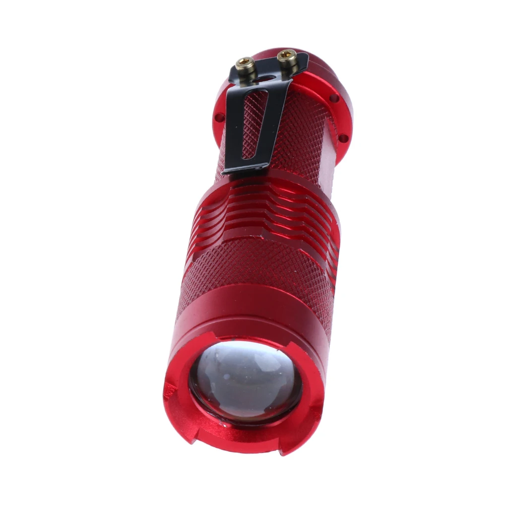 

Portable Zoomable LED Flashlight Focus Zoom Torch Lamp Q5 Mini Pocket Size - 5 Colors