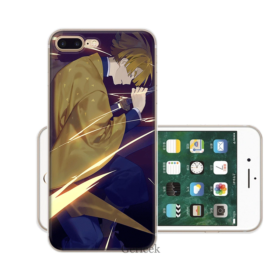 Чехол для телефона iPhone XR X XS Max iPhone 7 8 6 6S Plus 5 5S SE чехол TPT Agatsuma Zenitsu Demon Slayer Shell