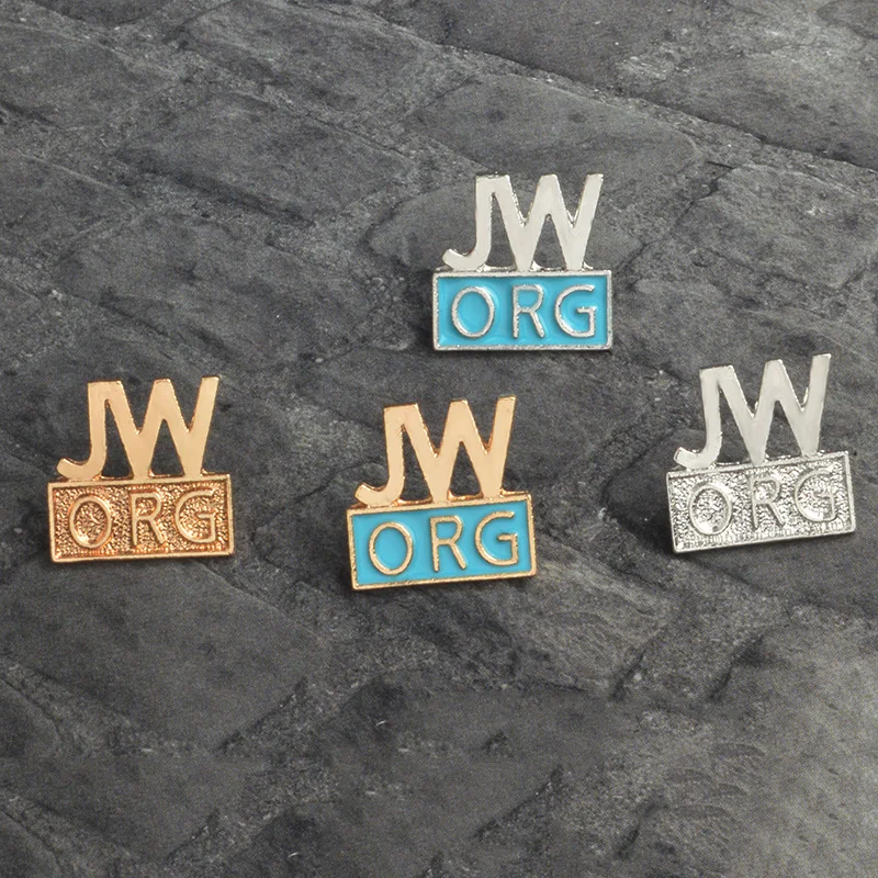 Золотые серебряные синие булавки JW. Орг броши с изображением молитвы ииона веры в