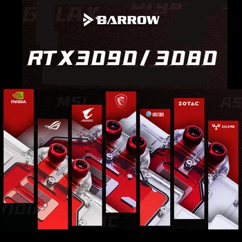 

Barrow 3090 3080 GPU Water Block for ASUS MSI Colorful Gigabyte Gainward GALAXY 5v ARGB GPU Cooler, BS-AST3090-PA
