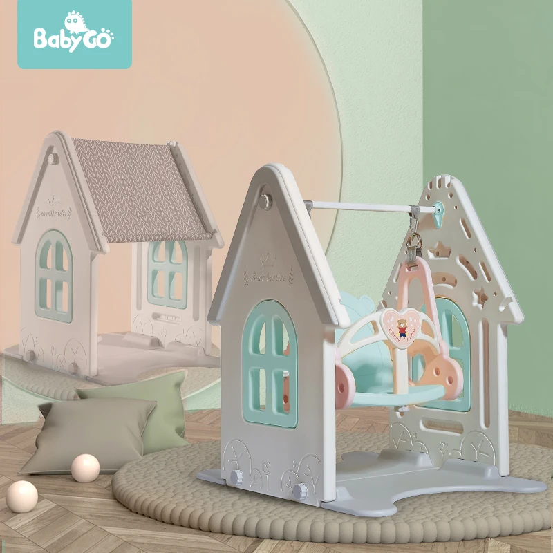 Детские качели BabyGo для дома легкая установка качающийся стул подходящий манеж