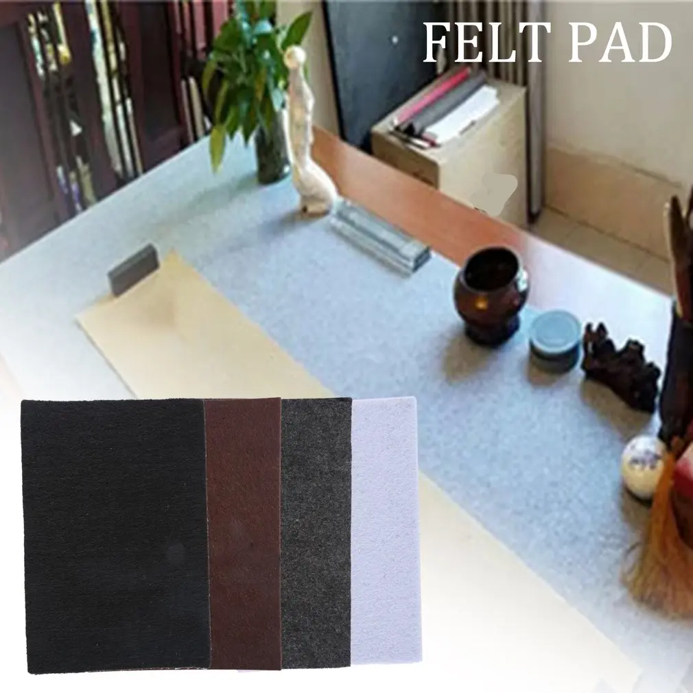 

1pc Thickened Felt Pad Calligraphy And Painting Calligraphy Felt Cloth Calligraphy Supplies Rice Paper Painting Tablecloth Sale