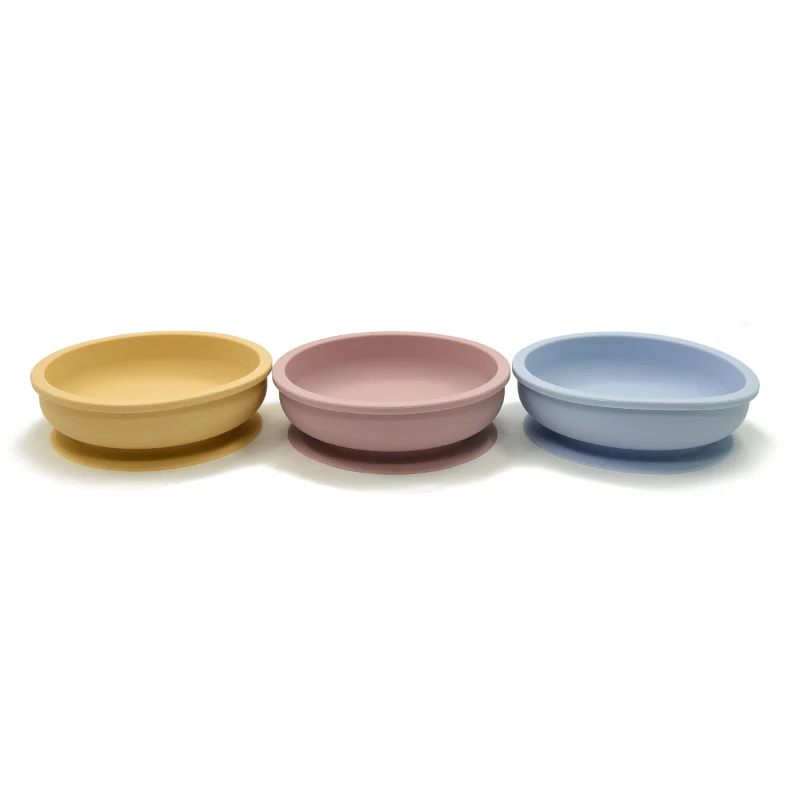 

Baby Feeding Bowl Food Grade Silicone Baby Plate Suction Bowl Baby Infant Waterproof Tableware Plate Dishes BPA Free