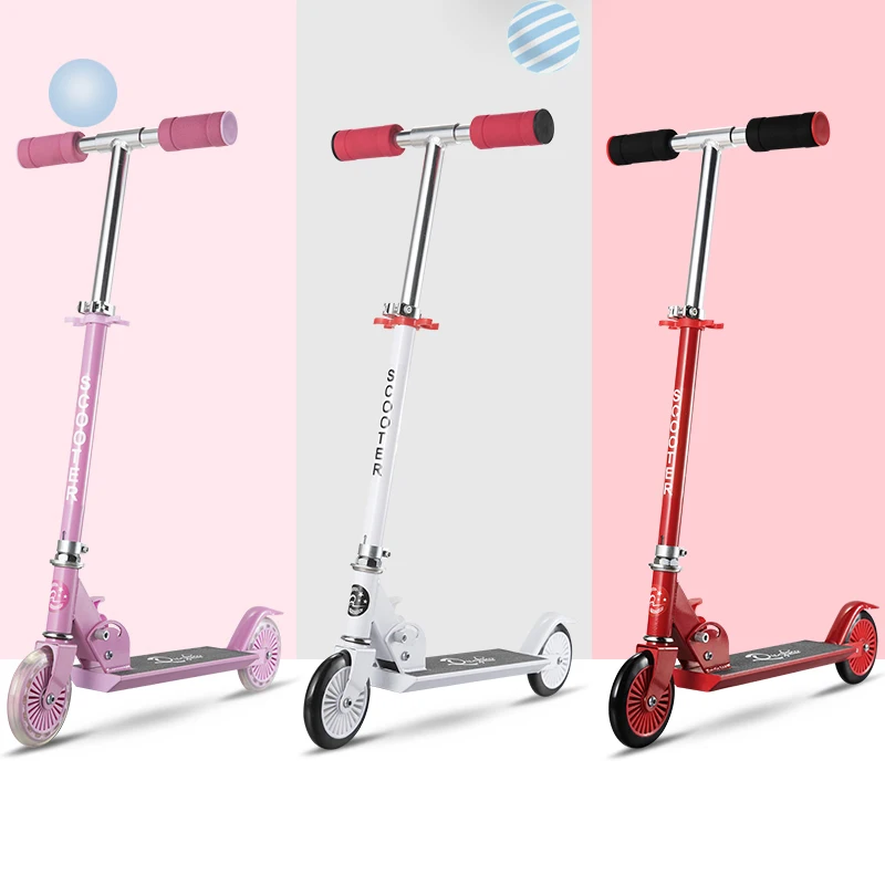Aluminum Scooter, Adjustable Kids Pedal Scooter, Folding Kids Scooter for Boys and Girls, Best Gifts