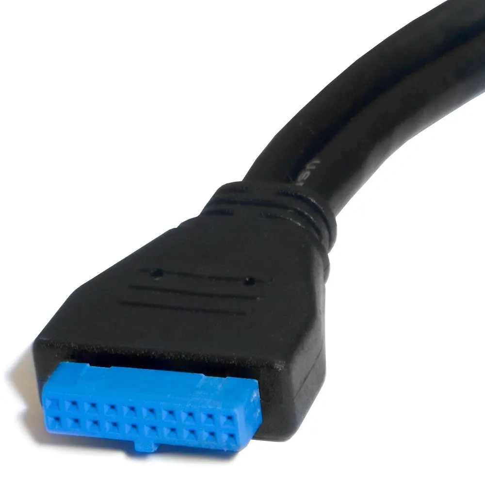 2 Port USB 3.0 Splitter Adapter USB Type A Female to 20 Pin Motherboard Header Extension Cable