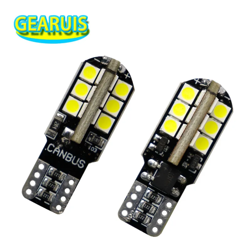 

4pcs 3.6W T10 Canbus 24 SMD 1W 3030 LED Error free Non polar Parking License Plate Light Bulbs Car styling White 12V