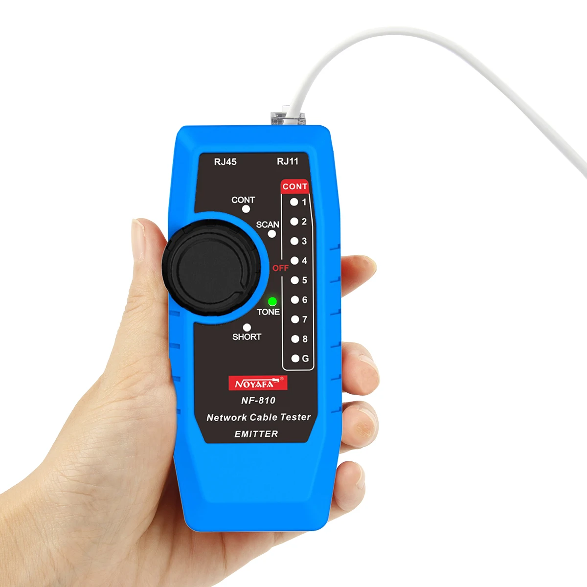 Cabo de Rede Fio de Telefone Noyafa Linha Localizador Rastreador Lan Testador Detector Anti-interferência Nf-810 Cat5 Cat6 Rj45 - Image 4