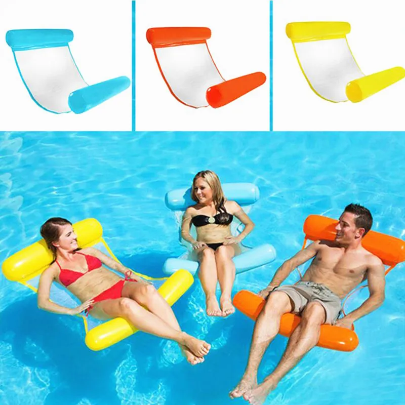 

Inflatable Water Hammock Recliner Inflatable Floating Bed Swimming Pool Floating Mattress Sea Swimming Ring Circle leisure float