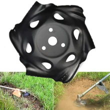Black Tray Trimmer Head Grass Mowing Metal Lawnmower Head Lawn Mower Part for Garden Mower Weeding Tool