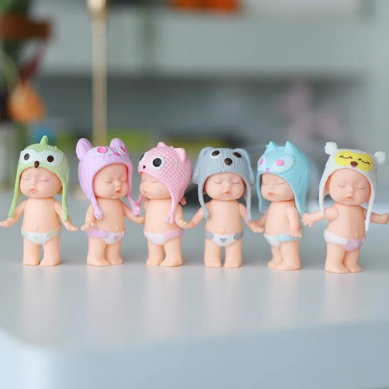 6 шт./лот, японская Милая мультяшная кукла, милая ПВХ кукла kewpie angel 8,5 см, детские игрушки, коллекция, подарок на день рождения, украшение для дома