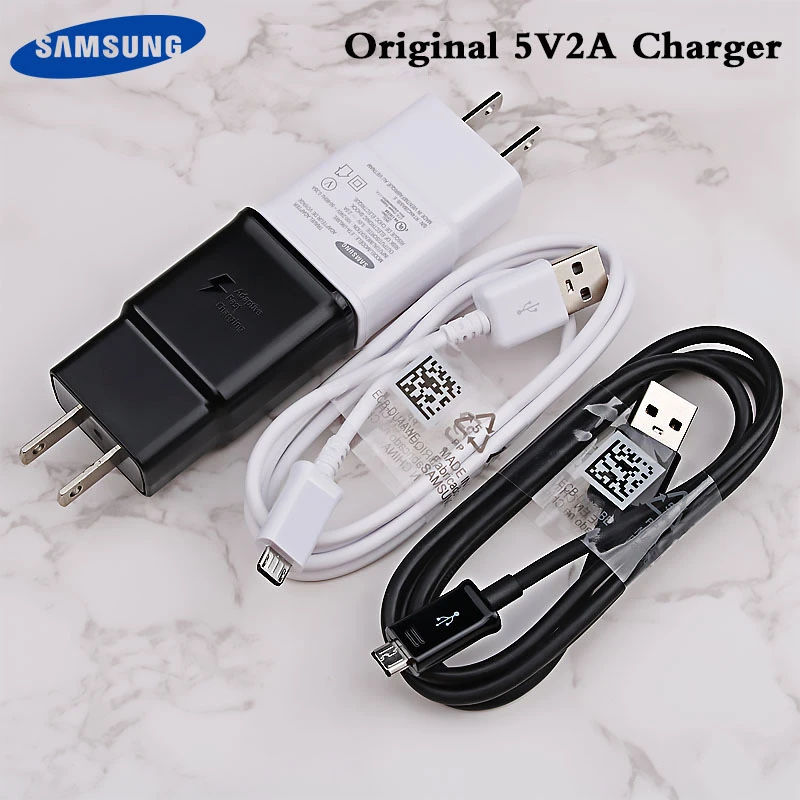 5V2A Charger for Samsung Charger US Plug Adapter Micro USB Cable for Galaxy S6 S7 edge J1 J3 J5 J7 A3 A5 A7 A8 2016 Note 5 4 usb car charge