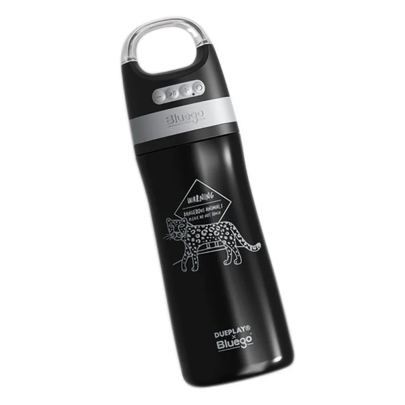 

Beautiful Colorful Leopard Speaker Water Vacuum Bottle Bluetooth Speaker Waterproof IPX6 Stainless Steel Wireless Subwoofer