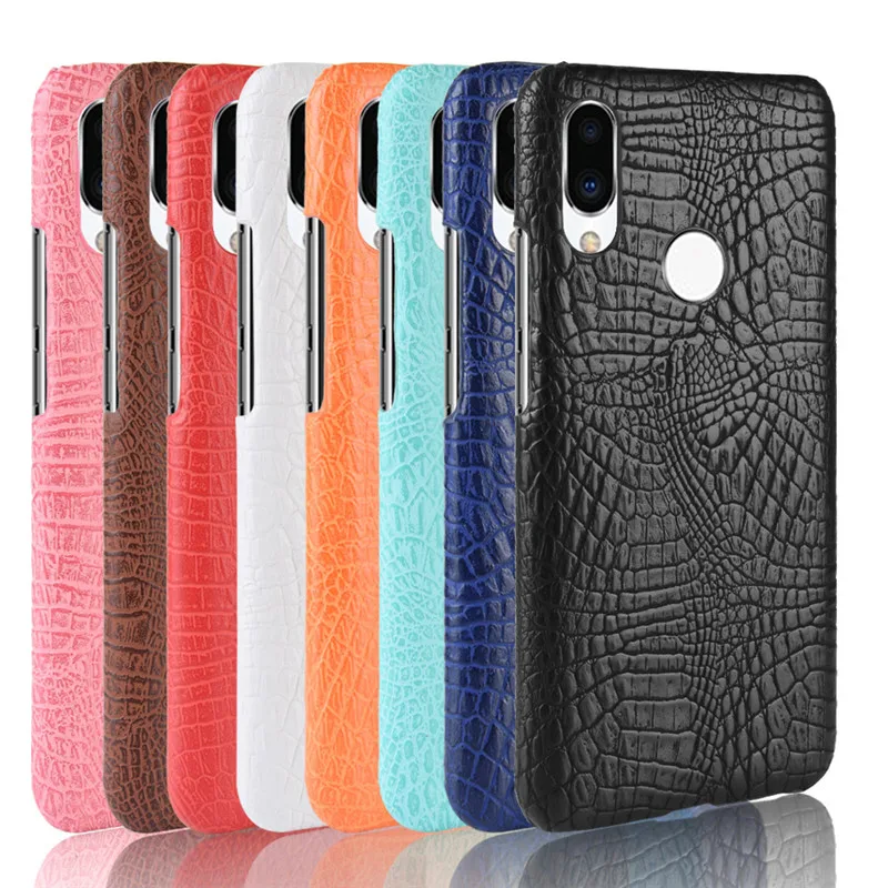 For Meizu Note 9 case Hard Thin Luxury PU Leather crocodile Shockproof phone note9 M1923 Back Cover |