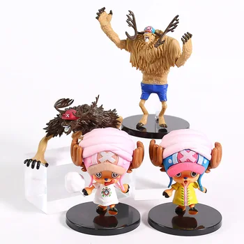 

Anime One Piece Tony Tony Chopper Theatrical Edition PVC Figures Toys 4pcs/set