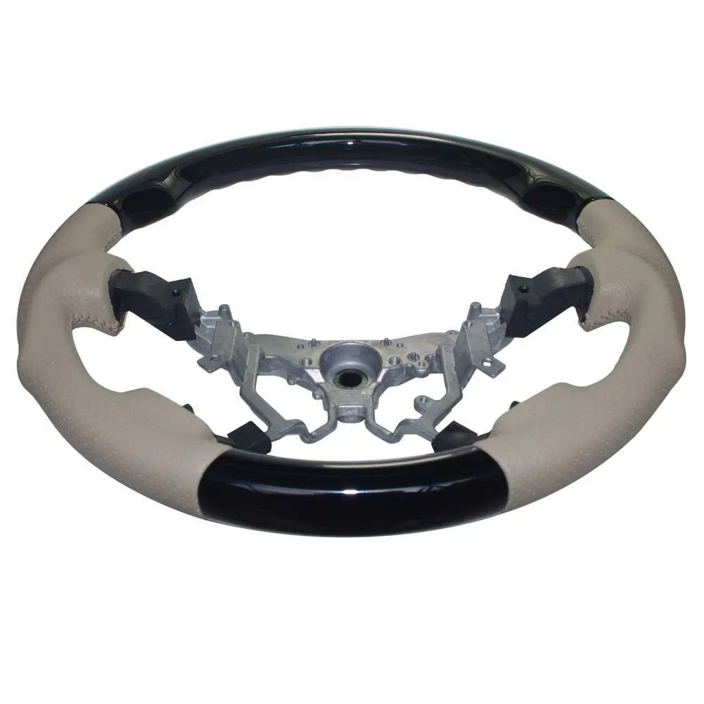 Коричневый кожаный пианино черный спортивный руль для 08-15 Toyota Land Cruiser LC200 FJ200 202 Sequoia Tundra 14-18 Toyota Hiace