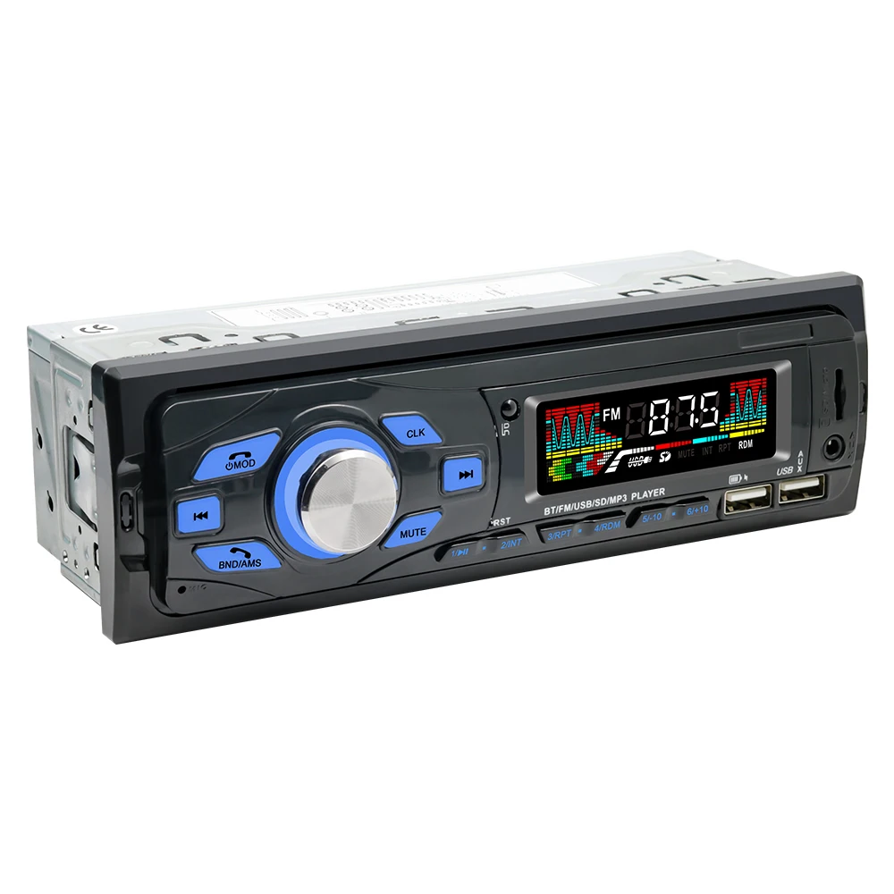 12v Car Stereo Audio Hands Free Calling Builtin Microphone Mp3 Player