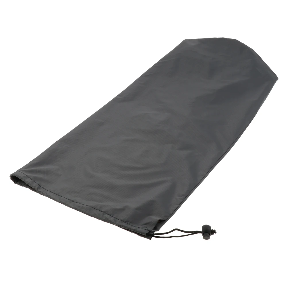 Lightweight Durable Drawstring Stuff Sack Sleeping Pad Mat Blanket Storage Bag for Outdoor Camping Blue/Grey