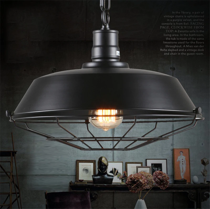 Pingente de Ferro do Vintage Loft Americano Luzes Industrial Lâmpada Sótão Chanderlier Jantar Bar Cafe Luz Pingente Decoração Luminarie 15 Luzes de pendentes